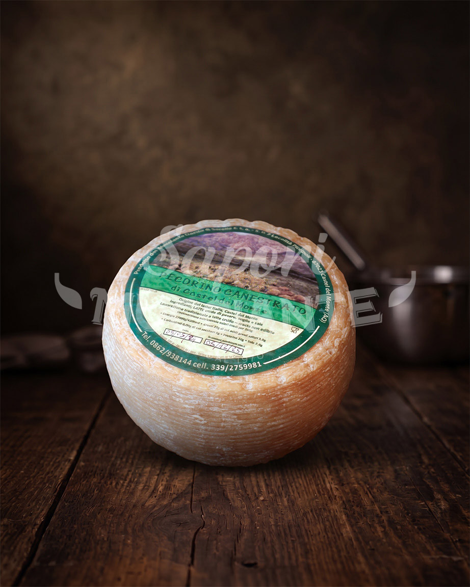 Formaggio Pecorino Canestrato di Castel del Monte 15 mesi